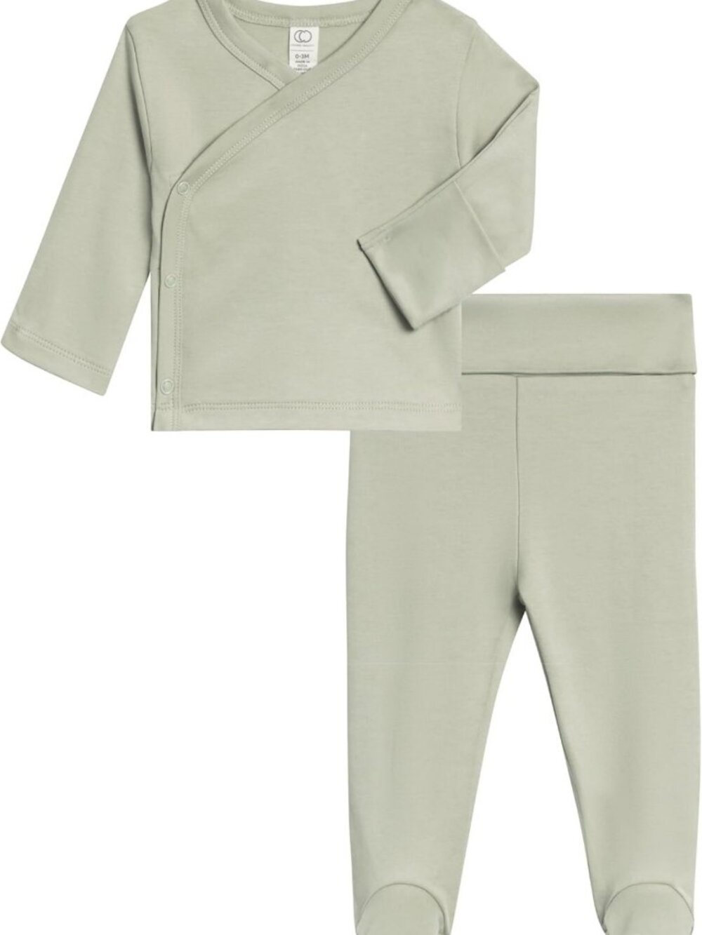 Organic Cotton Newborn Side Snap Top & Pant Set | Soft, Eco-Friendly Baby Outfit